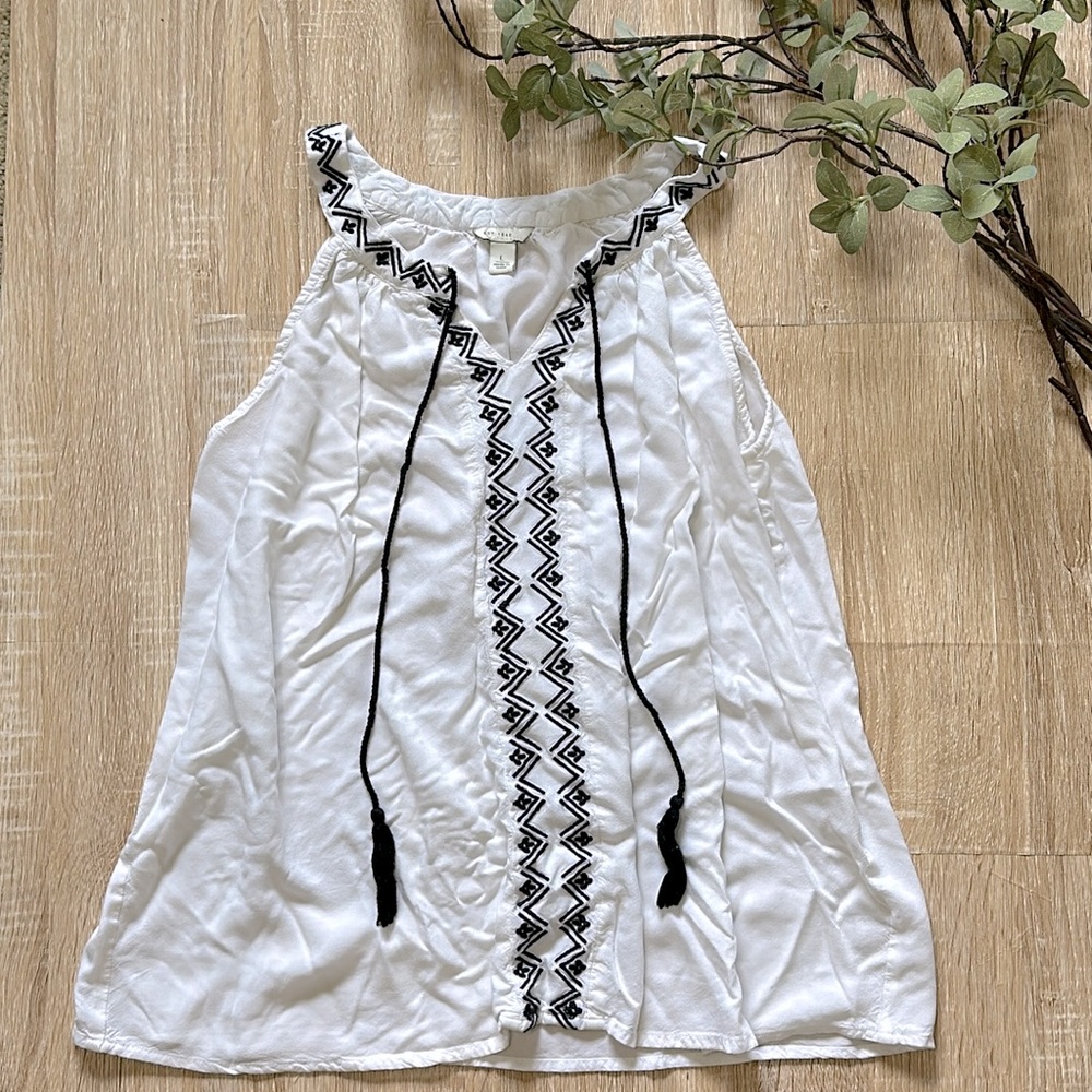 EST. 1946 EMBROIDERY TOP BLOUSE LARGE